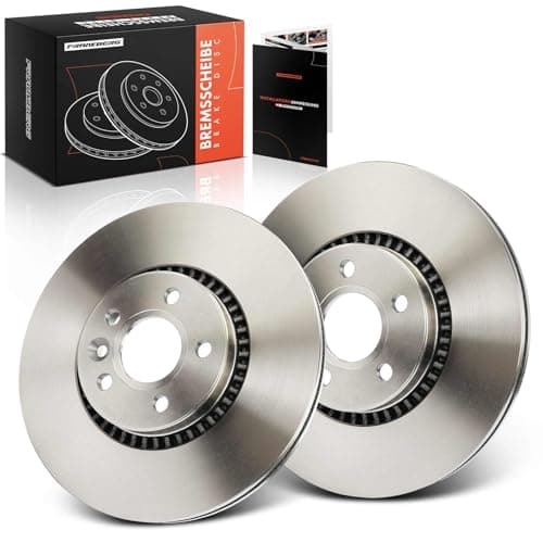 Image of Frankberg Brake Disc Set incl. 2x Discs Front Vented Ø316mm Compatible with V60 I 155 V70 III 135 XC70 II 136 S60 II 134 Replace# 30769061, LR000470