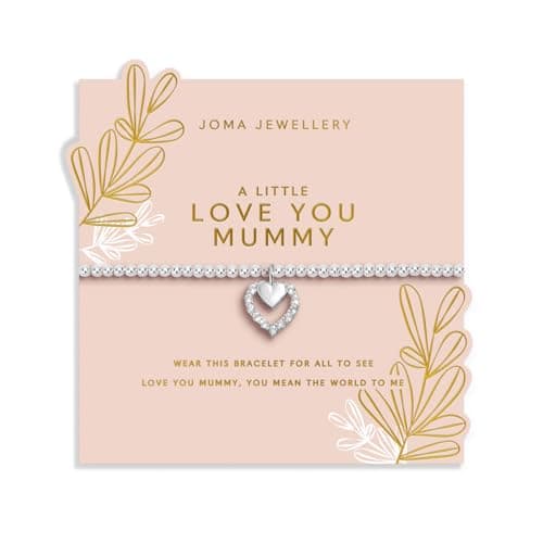 Image of Joma Jewellery MOTHER'S DAY A LITTLE LOVE YOU MUMMY Silver Plated Bracelet 17.5cm stretch