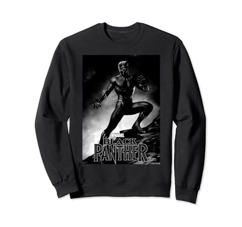 Image of Marvel Black Panther Portrait Poster Sweatshirt
