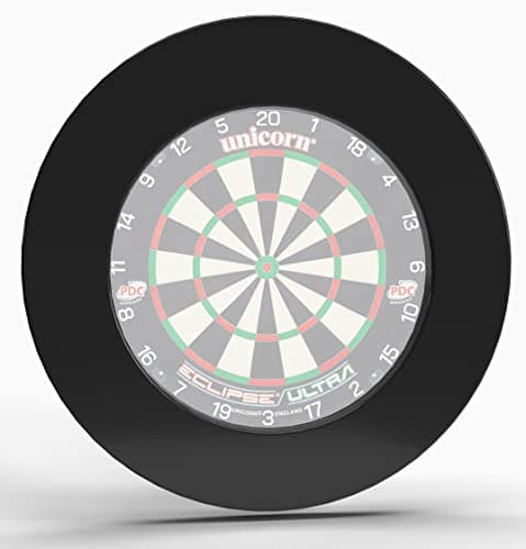 Image of Unicorn Dartboard Backboard Surround | Professional | Ultra-Heavy-Duty High Density Injection Moulded EVA Plastic | No Fixings Required | Black