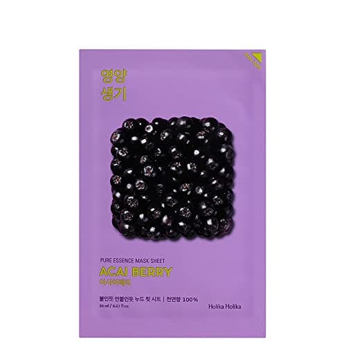 Image of Holika Holika Pure Essence Facial Sheet Mask, Acai Berry, 23 ml, 20010106