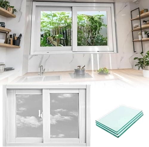 Image of White Custom Size Window,20x15in / 51x38cm, Pane Windows for Houses, Basement Replacement Windows Horizontal Sliding Window Replacement for Home Sheds Basement and Chicken Coops