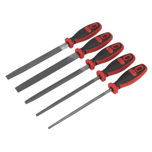 Image of Sealey AK586 5pc 200mm Engineer’s Smooth Cut File Set