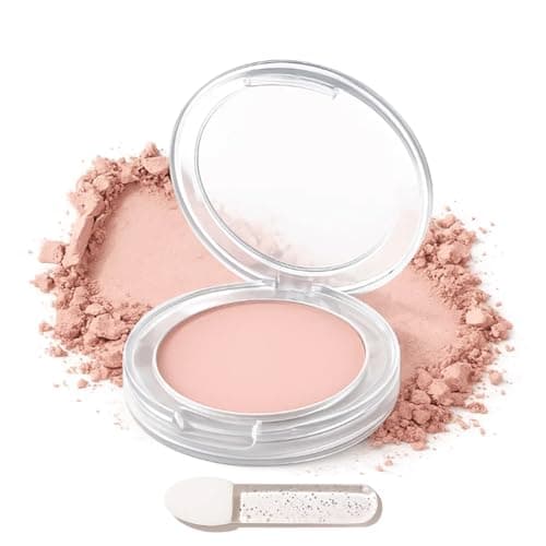 Image of Almond Pink Soft Glow Blusher Powder for Cheeks Makeup with Natural Shade Color Lightweight Creamy Texture Blendable Application Long Lasting Radiant Cream Blush (Almond Pink)