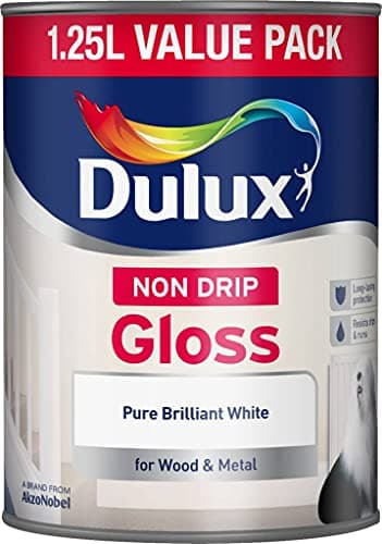 Image of Dulux Non Drip Gloss 1.25L Pure Brilliant White (670317)