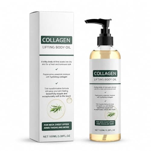 Image of Collagen Body Oil for Women, Firming & Moisturising Massage Oil for Dry & Loose-Looking Skin, Lightweight Hydrating Body Oil, Smooth Soft Skin Care, 100ml (1 Pack)