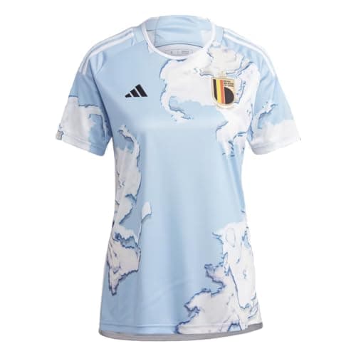 Image of adidas Belgium Women's Away Jersey 2023, Clear Sky, L