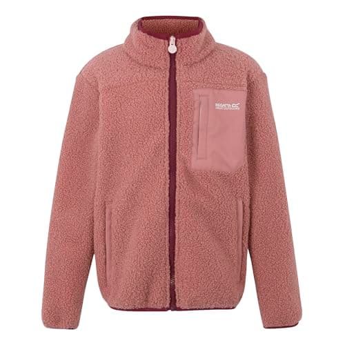 Image of Regatta Kids Frankie Full Zip Warm Fleece Borg Insulated Winter Layer Jacket Top