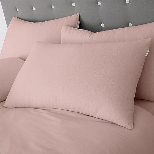 Image of Catherine Lansfield Brushed Cotton Standard Pillowcase Pair Pink