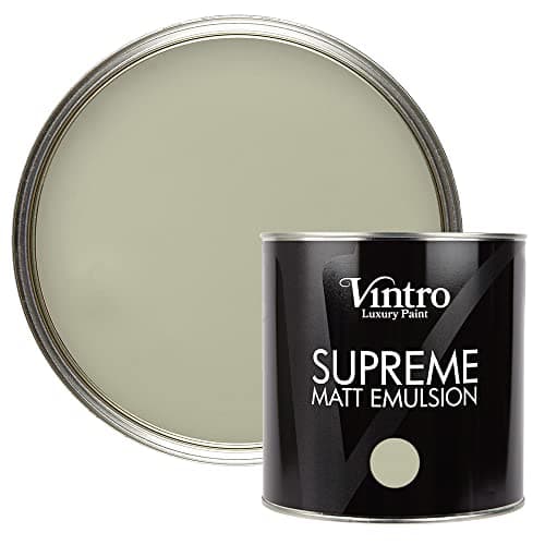 Image of Vintro | Luxury Matt Emulsion | Smooth Chalky Finish | Multi Surface Paint | for Walls, Ceilings, Wood and Metal 2.5L (Pale Green - Symphony Green, 2.5 Litre)