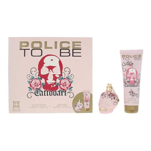 Image of Police To Be Tatto Art 2 Piece Gift Set: Eau de Parfum 40ml - Body Lotion 100ml