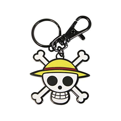 Image of ABYstyle One Piece Luffy Skull Metal Keychain