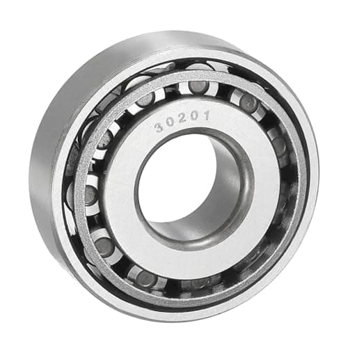 Image of sourcing map 30201 Tapered Roller Bearing Cone and Cup Set, 12mm Bore x 32mm OD x 11mm Thick, Chrome Steel Taper Bearing Set, ABEC-3