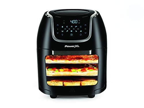 Image of Power XL Vortex Pro 9.5L Digital Air Fryer Cooker - 3 Tier Rack - 1800W Family Size Digital Air Fryer with Rotisserie, Dehydrator & Reheat Functions - 6-in-1 Pre-Programmed Settings