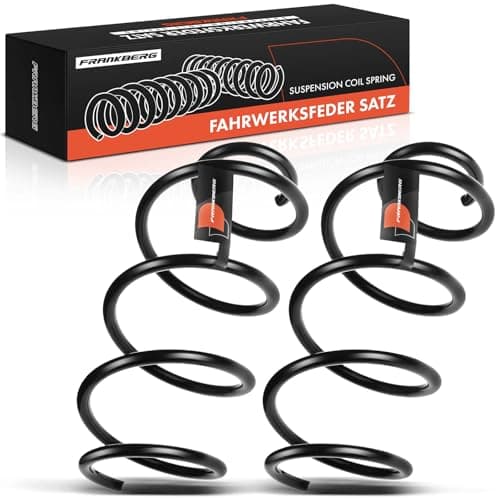 Image of Frankberg 2x Coil Spring Front Compatible with A1 8X1 8XK 1.0L 1.2L 2010-2018 A1 Sportback 8XA 8XF 1.0L 1.2L 2012-2018 Ibiza IV 1.2L 1.4L 2008-2020 Replace# 6R0411105AD