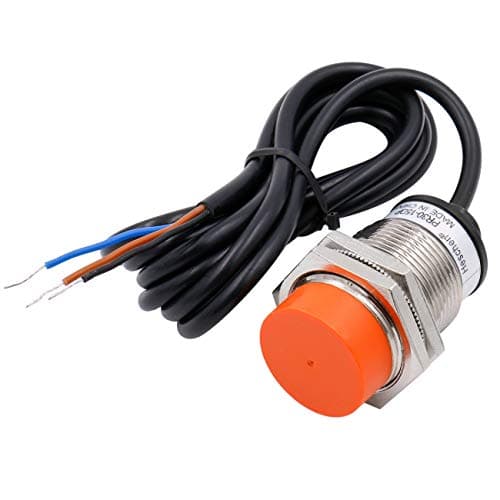 Image of Heschen Inductive Proximity Sensor Switch PR30-15DP Cylindrical Type, 15mm Sensing, M30 Round, Non-Shielded, 12-24VDC 3-Wire, PNP NO(Normally Open) CE