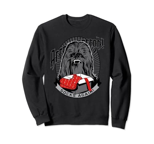 Image of Star Wars Christmas Chewbacca Socks Again Sweatshirt