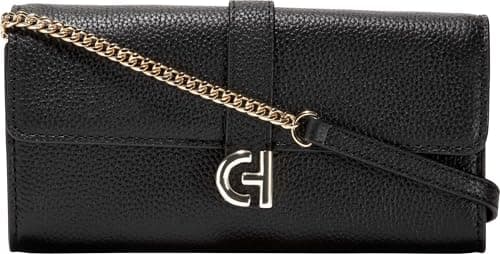 Image of Cole Haan Wallet On A Chain Wallet Black One Size