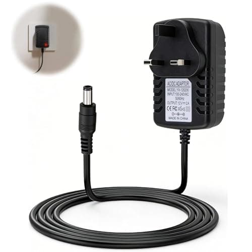 Image of 12V 2A Power Supply Adapter AC DC Converter Adapter Driver Transformer 5.5mm x 2.1mm AC 100-240V 50 60Hz to DC Replacement Cable for LED Strips Security CCTV Camera Monitor Wireless Routers LED Lights