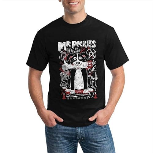 Image of YANHOME Mr Pickles Men's Short Sleeve T-Shirt 3XL Black