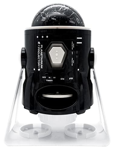Image of LEXIBOOK, Speaking 2-in-1 Constellations and Images Planetarium Projector, bilingual French-English, 24 images to discover space, 2 constellation domes, STEM, Black/White, NLJ181i1