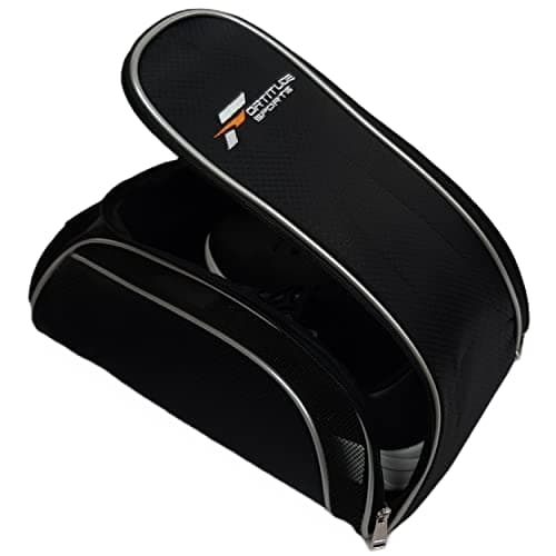 Image of Fortitude Sports Golf Shoe Bag | Waterproof Nylon Travel Shoe Bag Fits up to Size 11 UK Shoes | Golf Gifts for Men Women UK | Football Boot Bag | Sports Shoe Bag