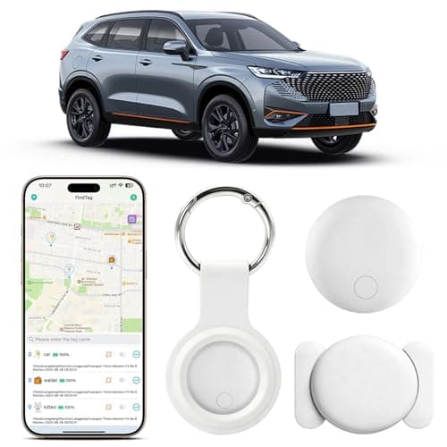 Image of GPS Tracker Car with Built-in App for iOS & Android, Mini Car Tracker with Global GPS Tracking, Hidden GPS Tracker Car Vehicle Devices with Magnet, No Monthly Fee (White-1)
