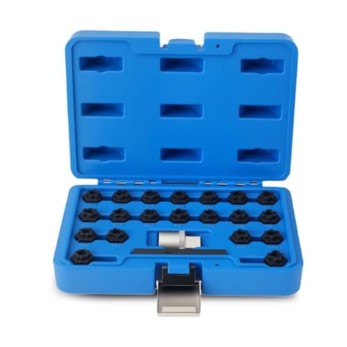 Image of maXpeedingrods 22PCS Wheel Locking Nut Key Kit for VW VAG Volkswagen, Wheel Lock Nut Socket Adapter Set, Wheel Lock Lugnut Anti-Theft Screw Lug Nut Removal Tool, Anti-Theft Screw Remover