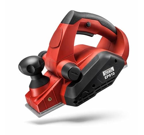 Image of LUMBER JACK Electric Hand Planer 910W Power Wood Planning with 82mm Width, Planing Depth Adjustment, 16500 RPM Woodworking Tool Includes Blades & Dust Bag