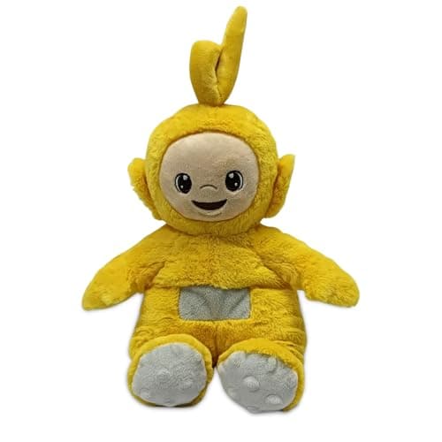 Image of Warmies Plush Laa-Laa from the Teletubbies, Microwavable Heat Pad, Weighted Heatable Plushie Gently Scented with French Lavender - Yellow