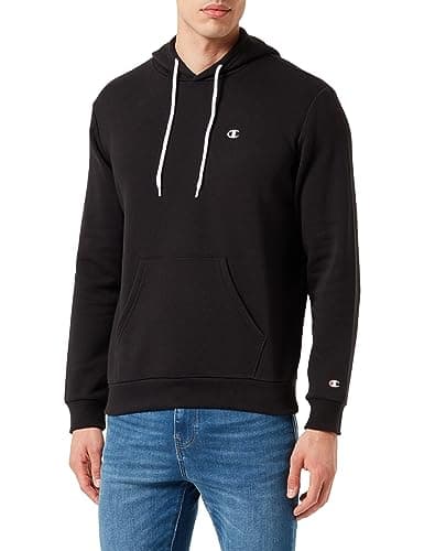 Image of Champion Mens Legacy Basics - Powerblend Fleece Hooded Sweatshirt, Black, XL UK
