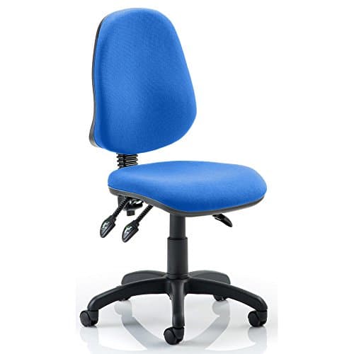 Image of Dynamic Eclipse III Lever Task Operator Chair without Arms - Blue