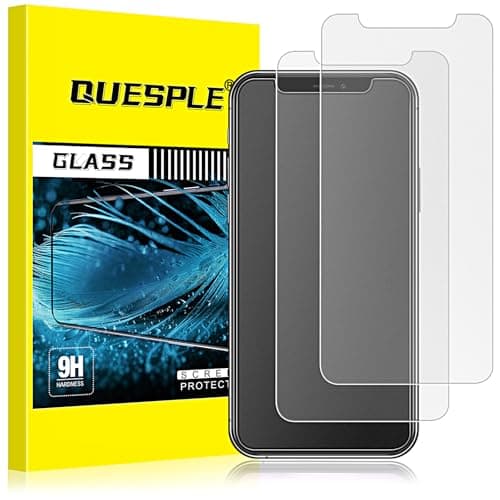 Image of QUESPLE 2 Pack Matte Screen Protector for iPhone 11 Pro Max/XS Max 6.5 inch, Anti-Fingerprint, Anti-Glare Matte Tempered Glass Film, [Bubble Free][Case Friendly]