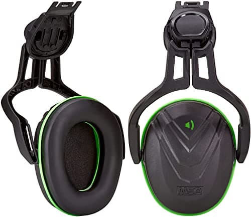 Image of MSA - V-Gard Helmet Mounted Ear Defender Green Low - Green