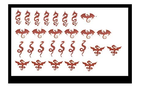 Image of Dragon Collection (Dragon Vinyl Stickers Brown)