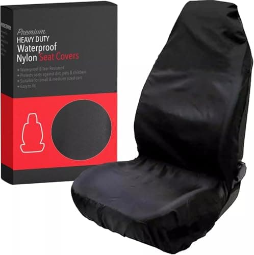 Image of Xtremeauto Super Heavy Duty Universal Car Seat Cover - Waterproof Nylon Front Protector for Van, Easy Clean (Single)