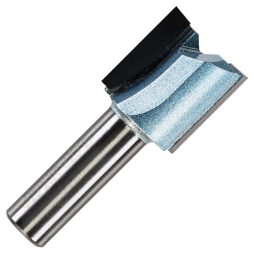 Image of Rennie Tools - 25mm Cutting Diameter x 26mm Flute x 1/2" Shank TCT Tipped 2 Flute Straight Router Cutter Bit. Compatible With Makita Trend Festool Hikoki Dewalt Router Etc. 25mm Router Bit