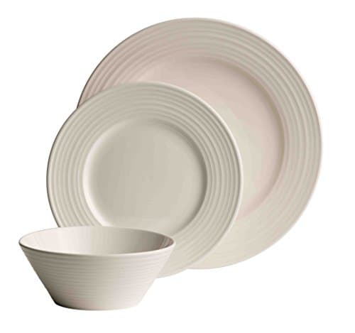 Image of Irish Belleek Pottery 12 Piece Dinner Set from The Living Ripple Collection