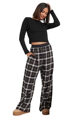 Image of PixieGirl Petite Black Ribbed Pyjama Top Petite