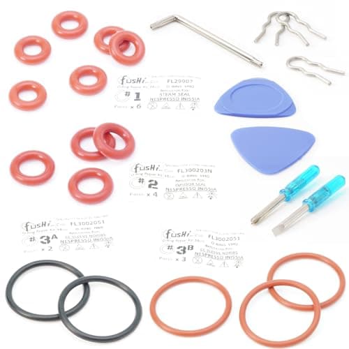 Image of FL29907 O Ring Set for DeLonghi Krups Magimix NESPRESSO Inissia EN80 Pixie Essenza Capsule Pod Coffee Maker Seal Repair
