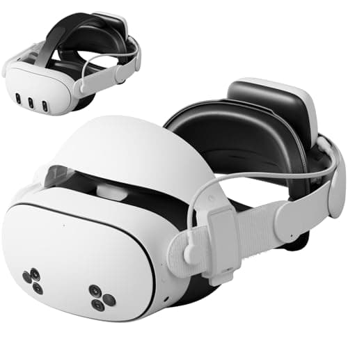 Image of Aubika Hybrid Head Strap for Meta Oculus Quest 3/3S - 2-in-1 Mode (Halo & Elite) Accessories, 10000mAh Magnetic Battery Hot-Swappable, 20W Fast Charging, Adjustable Comfort Strap