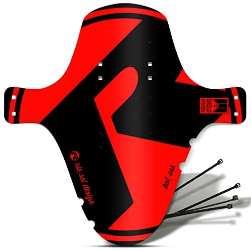 Image of Rie:Sel Unisex Adult Kol Oss Front Fork Mudguard Fender - Red, One Size