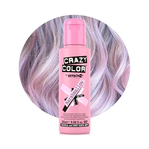 Image of Crazy Color Metallic Marshmallow Semi-Permanent Hair Dye. Highly Pigmented Dusty Pink Conditioning & Oil Nourishing Vegan Formula | No Bleach or Ammonia | 100ml
