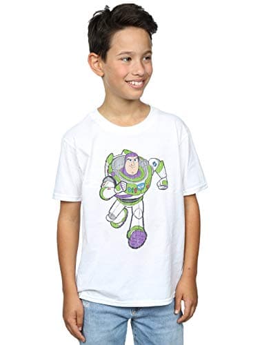 Image of Disney Boys Toy Story 4 Classic Buzz Lightyear T-Shirt White 9-11 Years
