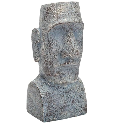 Image of PMS VFM - Easter Island Stone Bust Head 12" Zen Garden Ornament