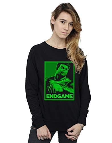 Image of Marvel Women's Avengers Endgame Hulk Poster Sweatshirt Black X-Large
