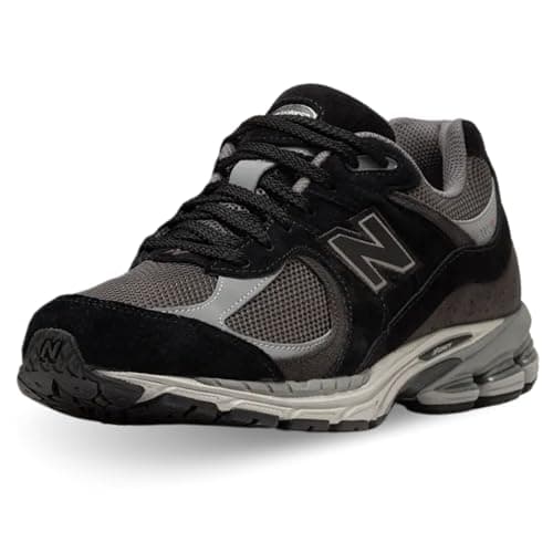 Image of New Balance 2002R Men's Sneaker, Black Castlerock Grey, 10 UK