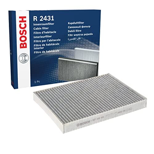 Image of Bosch R2431 Activated Carbon Cabin Filter, Replacement Filter - Against Unpleasant Smells, Pollen and Dust for Cleaner Air Inside the Vehicle