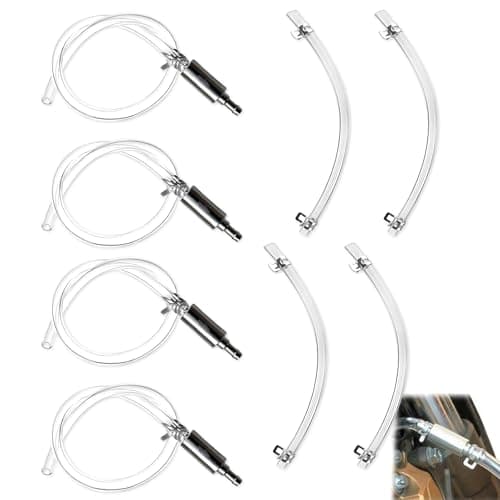 Image of LIUQOBN 4Pcs Brake Bleeding Kit Universal Brake Bleeder Clutch Bleeding Hose Reusable Durable One Way Check Valve Clutch For Motorcycle Car Motorbike Maintenance Hydraulic System Accessories