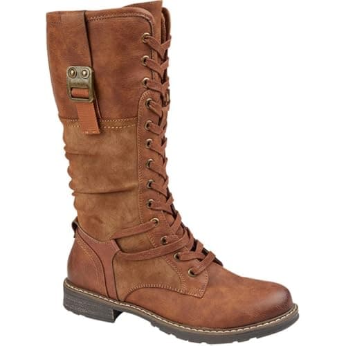 Image of Cipriata Gabriela Womens Tall Lace Zip Boot (Tan, Numeric_4)
